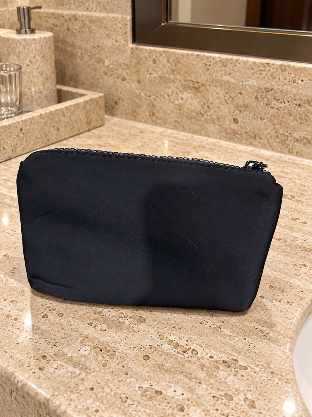 Chanel Black Zip Cosmetic Pouch | Skincare Organizer - Picture 6 of 6